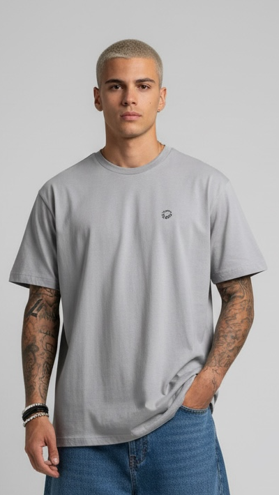 Camisa Regular Cinza